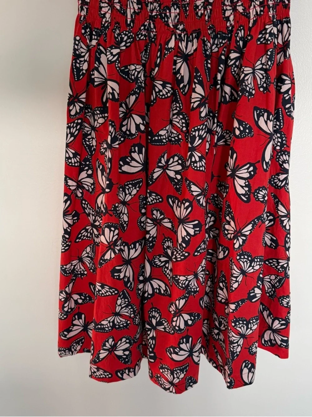Kate Spade Red Butterfly Print Blake Dress